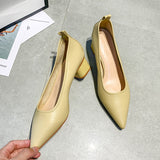Nude Strappy Block Heels