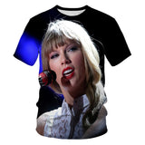 Taylor Swift Merch Men's T-shirt 3D Digital Printing Short Sleeve