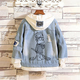 Comic Denim Jacket Men's Women's Pullover Coat Spring Clothing