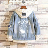 Comic Denim Jacket Men's Women's Pullover Coat Spring Clothing