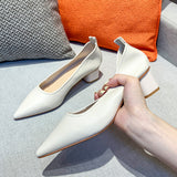 Nude Strappy Block Heels