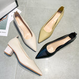 Nude Strappy Block Heels