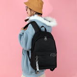 Stranger Things Backpack Printed Preppy Style Backpack Ribbon Bag Student Schoolbag Girl