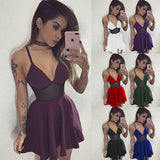 Homecoming Dresses Women's Fashion Suspenders Skirt Sexy Dress