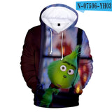 Grinch Hoodie Grinch Printed Men'S Women'S Hoodie Hoodie Brushed Hoody