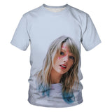 Taylor Swift Merch Men's T-shirt 3D Digital Printing Short Sleeve
