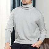 The Rock Turtleneck Solid Color Sweater Men's Knitwear Autumn and Winter Undershirt