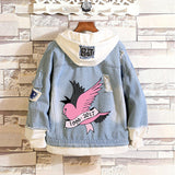 Comic Denim Jacket Men's Women's Pullover Coat Spring Clothing