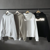 Fog Fear of God Essentials Hoodie Double Line Light-Reflecting Hoodie Loose Hip Hop Hoodies Men