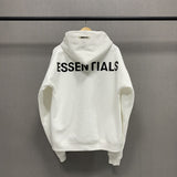 Fog Fear of God Essentials Hoodie Double Line Light-Reflecting Hoodie Loose Hip Hop Hoodies Men