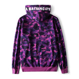 Shark Print Hoodie Male And Female Couples Wear Plus Size Loose Camouflage Pullover Hoodie Sweater