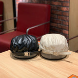 Beanies Leather Beret Children Autumn and Winter Duckbill Cap Advance Hats