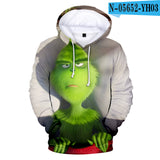 Grinch Hoodie Grinch Printed Men'S Women'S Hoodie Hoodie Brushed Hoody