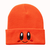 Smiley Face Cap Embroidery Knitted Hat Warm Pullover Cap