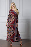 Muslim Women Stylish Kashibo Abaya Muslim Ladies Long Gown Islamic Clothing Jilbab Jalabiya Fashion Maxi Dress Loose Plus Size Vintage Long Sleeve Robe