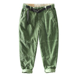 Mens Corduroy Pants Fall Winter Men Cotton Corduroy Solid Color Casual Working Pants