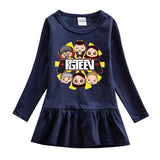 Fgteev Cartoon Round Neck Dress