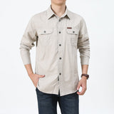 Men Habit Shirts Spring and Autumn Men's Long Sleeves Shirt Autumn