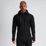 Men Tracksuit Muscle Workout Leisure Training Sweater Hooded Sweatshirt