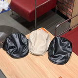 Beanies Leather Beret Children Autumn and Winter Duckbill Cap Advance Hats