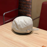 Beanies Leather Beret Children Autumn and Winter Duckbill Cap Advance Hats