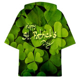 Saint Patrick'S Day Clothing 3d Hooded Short Sleeve T-Shirt