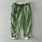 Mens Corduroy Pants Fall Winter Men Cotton Corduroy Solid Color Casual Working Pants