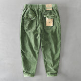 Mens Corduroy Pants Fall Winter Men Cotton Corduroy Solid Color Casual Working Pants