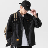 Denim Varsity Jacket Fall Denim Jacket Men's Autumn Loose Denim Jacket
