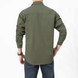 Men Habit Shirts Spring and Autumn Men's Long Sleeves Shirt Autumn