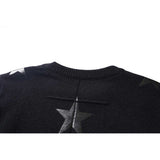 GVC Sweater XINGX Pattern Contrast Color Sweater Loose for Men and Women
