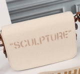 Off White Bag Casual Outdoor Convenient Tote Bag