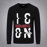Dsq2 Hoodie DSQ Lian D2 Icon Letter Print Sweatshirt Trendy Men's Autumn and Winter