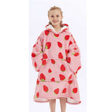 Hoodies Blankets Double-Layer Hoodie Lambswool Loose Sweater Cute Children's Style