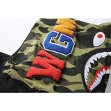 Shark Print Bape Hoodie Autumn Winter Cotton Hooded Sweater Fleece Jacket Casual Fashionable