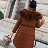 Women Winter Coats Down Cotton-Padded Coat for Women Mid-Length Winter Clothing Cotton-Padded Coat for Women
