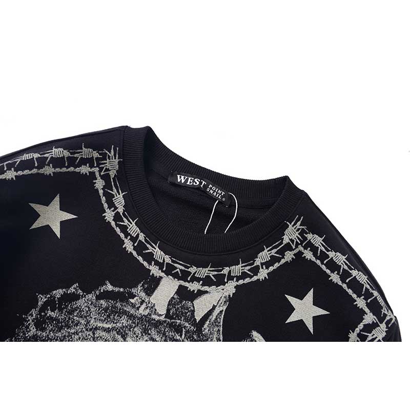 GVC Hoodie Classic Printing Men's Fashion Cotton Sweater Loose Fleece