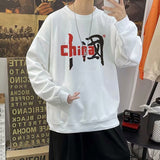 Men Sweatshirts Pullover Sweater for Boys Spring and Autumn Loose Long Sleeve