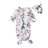 Knotted Baby Gown Children's Pajamas Spring and Autumn Men's and Women's Baby Anti-Kick Quilt Sleeping Bag