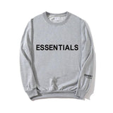 Fear Of God Fog Sweatshirt Essentials Double Line Brushed Hoody Tide Brand Letters