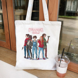 Stranger Things Hellfire Club Handbag Stranger Things 4 Canvas Bag Student Book Bag Shopping Bag Large Capacity Crossbody