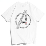 Marvel T Shirt T-shirt Cotton Short Sleeve Thor Iron Man
