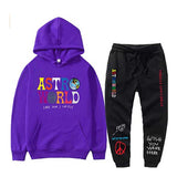 Travis Scott Astroworld Hoodie & Pant 2 Piece Set Printed Men and Women Fashion Casual Top