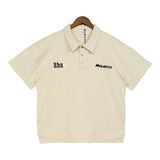 Rhude T Shirt Rhude Joint Name McLaren Embroidered Sports Casual Polo Shirt