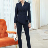 Women's Autumn Uniform Designs Formal Style Office Lady Bussiness Attire Work Suit Business Wear
