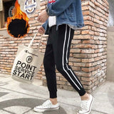 Men Pants Fleece-Lined Long Pants Men's Casual Pants Autumn and Winter Sports