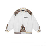 Varsity Bomber Jacket Embroidered Baseball Uniform Men's Loose Pilot Jacket Spring and Autumn Couple Jacket