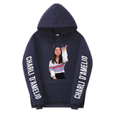 Men Graphic Hoodie Charli D'Amelio Surrounding Teenagers Urban Hooded Men's Women's Pullover