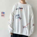 Men Sweatshirts Autumn Sweater Men's Loose plus Size Crew Neck Long Sleeve T-shirt