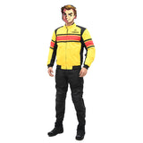 Black Varsity Jacket Racer Jacket Cycling Clothing Male Motorcycle Racing Suit Knight Motorcycle Jacket